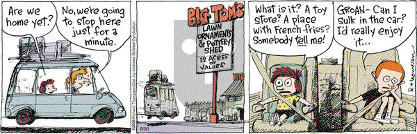 Cul de Sac - Tuesday August 30, 2022 Comic Strip
