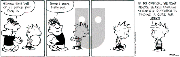Calvin and Hobbes on Monday October 29, 1990 Comic Strip