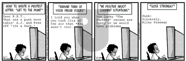 The Boondocks on Friday March 22, 2013 Comic Strip
