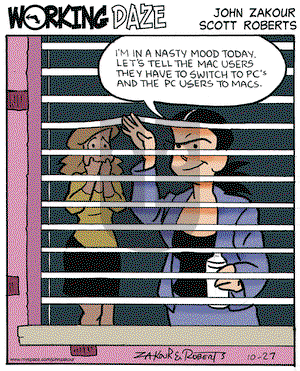 Working Daze on Monday October 27, 2008 Comic Strip