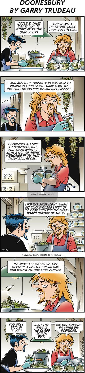 Doonesbury on Sunday October 18, 2015 Comic Strip