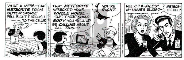 Nancy on Thursday July 9, 1998 Comic Strip