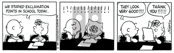 Peanuts on Monday November 15, 1993 Comic Strip