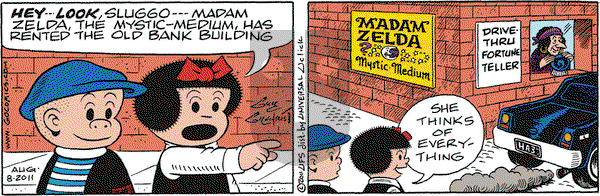 Nancy on Monday August 8, 2011 Comic Strip