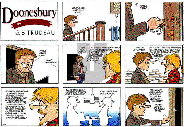 Doonesbury on Sunday February 11, 1990 Comic Strip