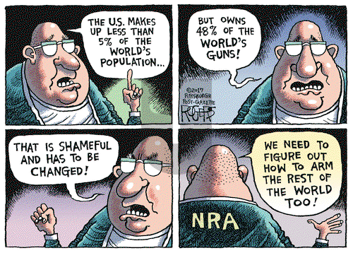 Rob Rogers on Tuesday October 10, 2017 Comic Strip