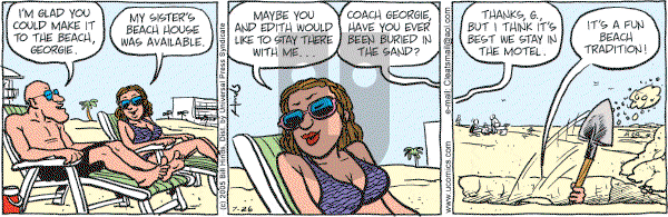 Cleats - Tuesday July 26, 2005 Comic Strip