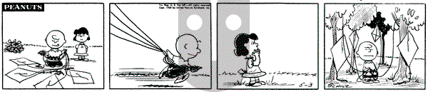 Peanuts on Tuesday May 3, 1960 Comic Strip