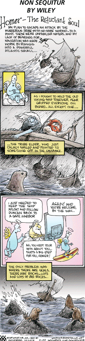 Non Sequitur on Sunday November 22, 2009 Comic Strip