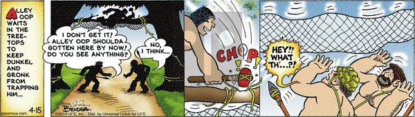 Alley Oop on Tuesday April 15, 2014 Comic Strip
