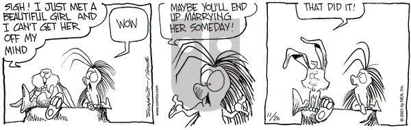 The Grizzwells on Monday November 26, 2001 Comic Strip