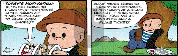 Nancy on Thursday April 7, 2016 Comic Strip