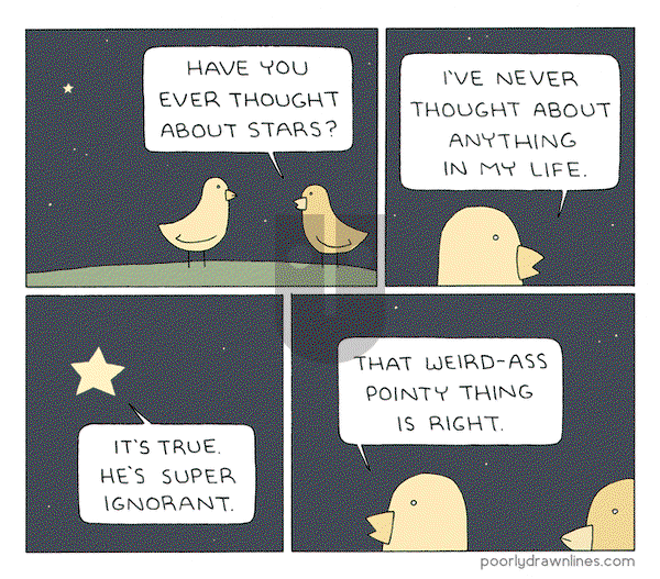 Poorly Drawn Lines on Wednesday April 25, 2018 Comic Strip