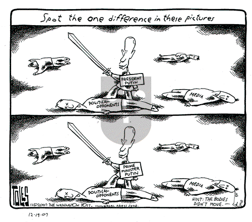 Tom Toles on Wednesday December 19, 2007 Comic Strip
