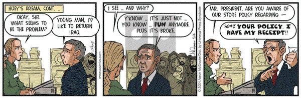 The Boondocks on Tuesday May 4, 2004 Comic Strip