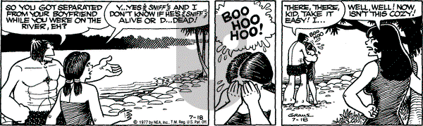 Alley Oop - Monday July 18, 1977 Comic Strip