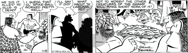 Alley Oop on Monday November 30, 1998 Comic Strip