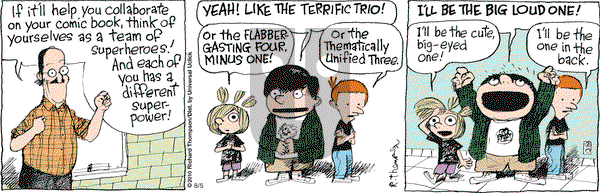 Cul de Sac on Wednesday August 5, 2015 Comic Strip