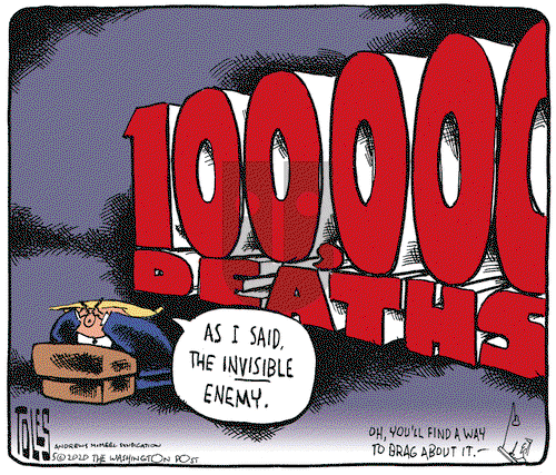 Tom Toles on Wednesday May 27, 2020 Comic Strip