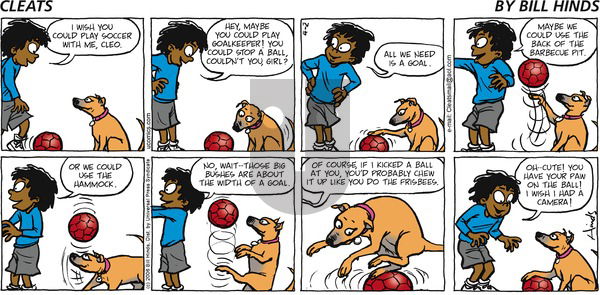 Cleats on Sunday April 2, 2006 Comic Strip