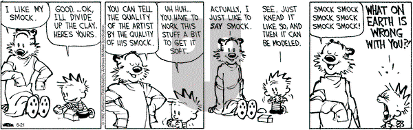 Calvin and Hobbes - Tuesday June 21, 2022 Comic Strip