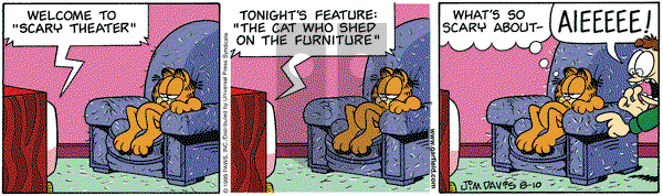 Garfield on Tuesday August 10, 1999 Comic Strip