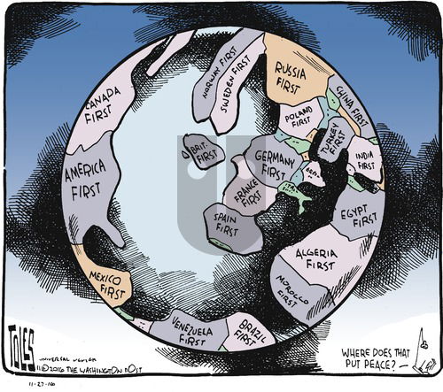 Tom Toles on Sunday November 27, 2016 Comic Strip