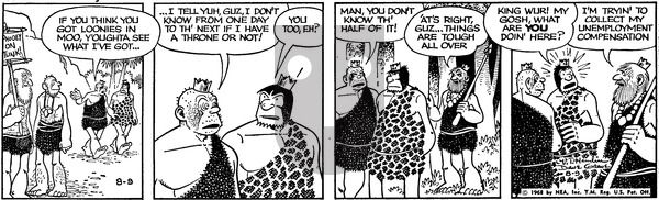 Alley Oop on Friday August 9, 1968 Comic Strip