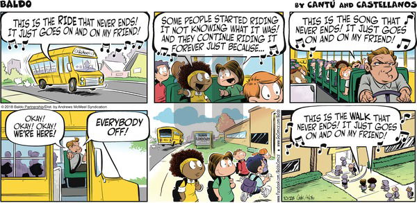 Baldo on Sunday October 28, 2018 Comic Strip