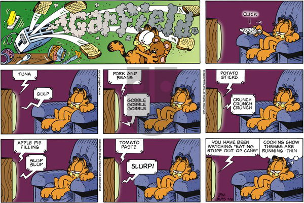 Garfield on Sunday July 28, 2002 Comic Strip