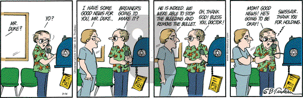 Doonesbury on Saturday March 14, 2015 Comic Strip