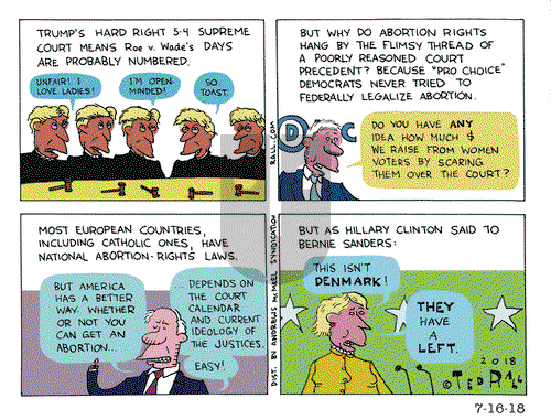 Ted Rall on Monday July 16, 2018 Comic Strip