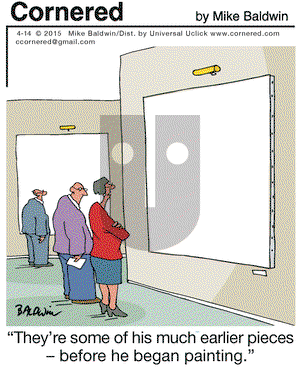 Cornered on Tuesday April 14, 2015 Comic Strip