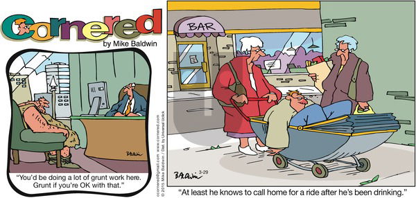 Cornered on Sunday March 29, 2015 Comic Strip