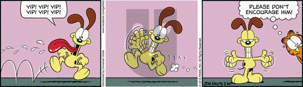 Garfield on Wednesday March 30, 2016 Comic Strip