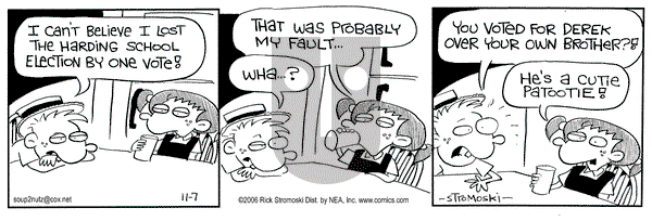 Soup to Nutz - Old on Tuesday November 7, 2006 Comic Strip