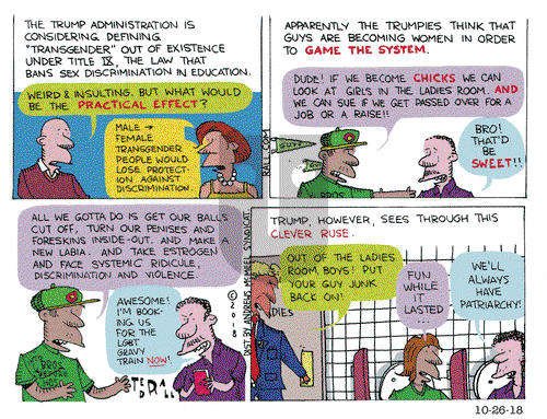 Ted Rall on Friday October 26, 2018 Comic Strip