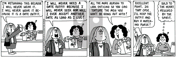 Cathy Classics on Saturday October 23, 1993 Comic Strip