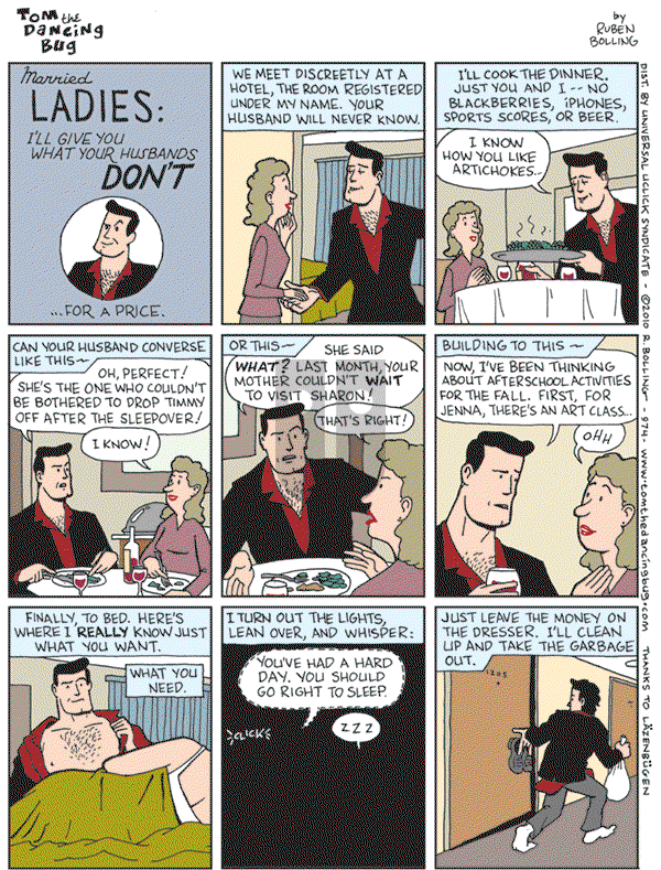 Tom the Dancing Bug on Saturday January 9, 2010 Comic Strip