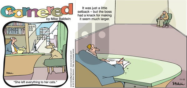 Cornered on Sunday November 10, 2013 Comic Strip