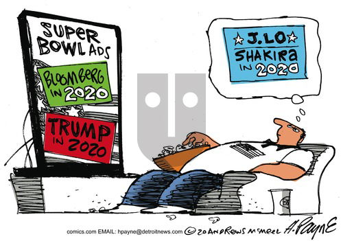 Henry Payne on Sunday February 2, 2020 Comic Strip