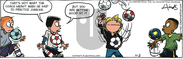Cleats on Monday November 3, 2008 Comic Strip