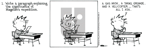 Calvin and Hobbes on Monday February 1, 1993 Comic Strip