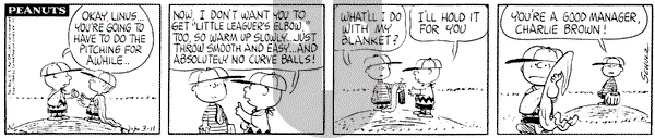 Peanuts on Wednesday March 11, 1964 Comic Strip