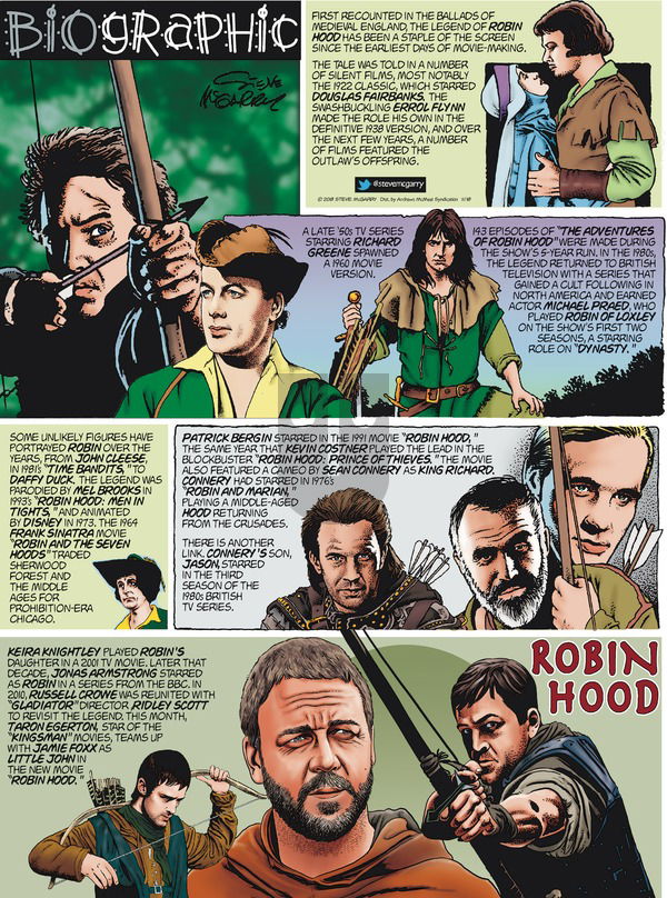 Biographic on Sunday November 18, 2018 Comic Strip