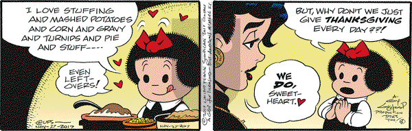 Nancy on Monday November 27, 2017 Comic Strip