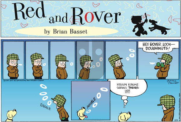 Red and Rover on Sunday February 3, 2002 Comic Strip