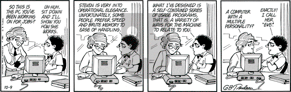 Doonesbury on Wednesday October 9, 1985 Comic Strip