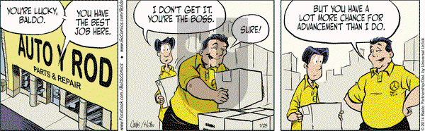 Baldo on Saturday January 25, 2014 Comic Strip