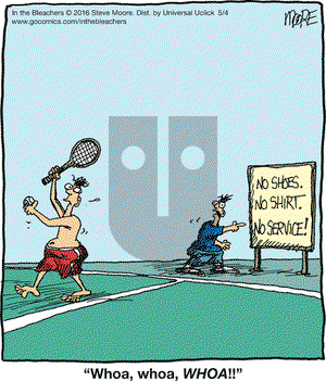 In the Bleachers on Wednesday May 4, 2016 Comic Strip